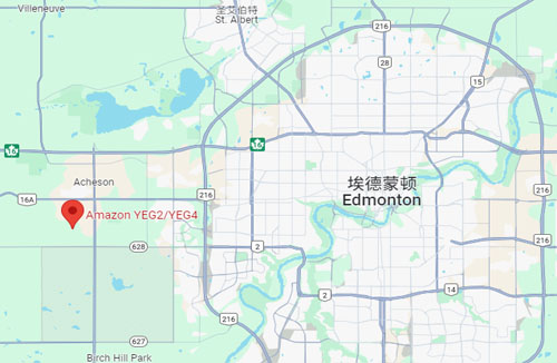 YEG2這個城市在埃德蒙頓的西邊，

